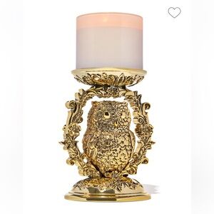Bath & Body Works Ornate Owl Pedestal 3-Wick Candle Holder